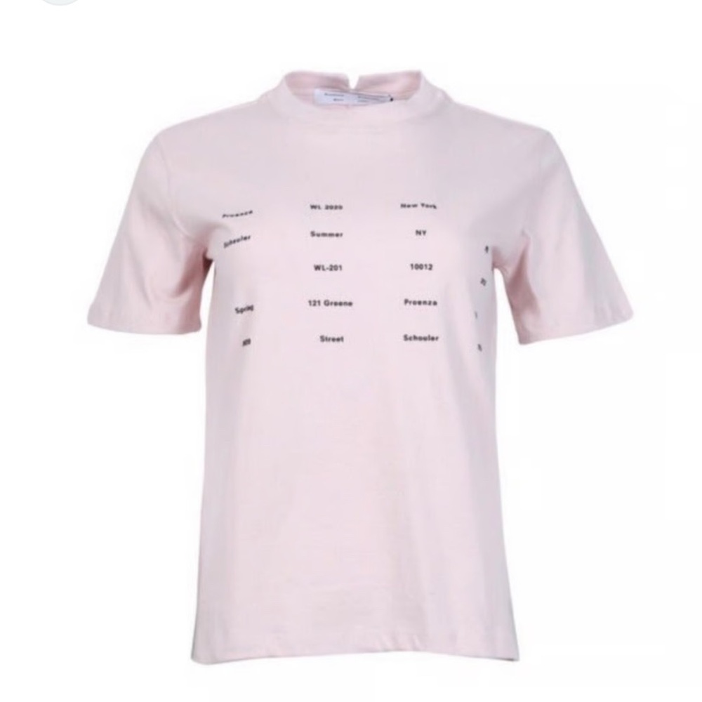 Proenza Schouler Address & Seasonal Pink Tee Sz M